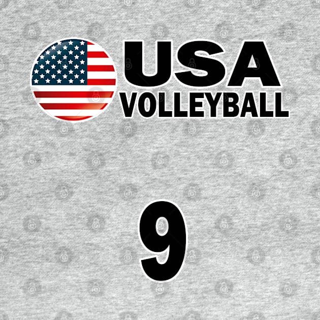 USA Volleyball #9 T-shirt Design by werdanepo
